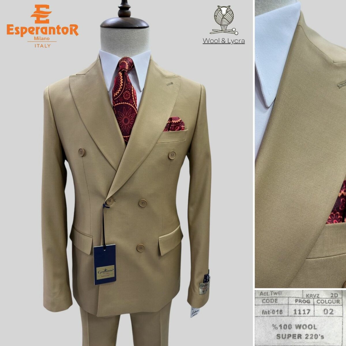 Double breasted suit