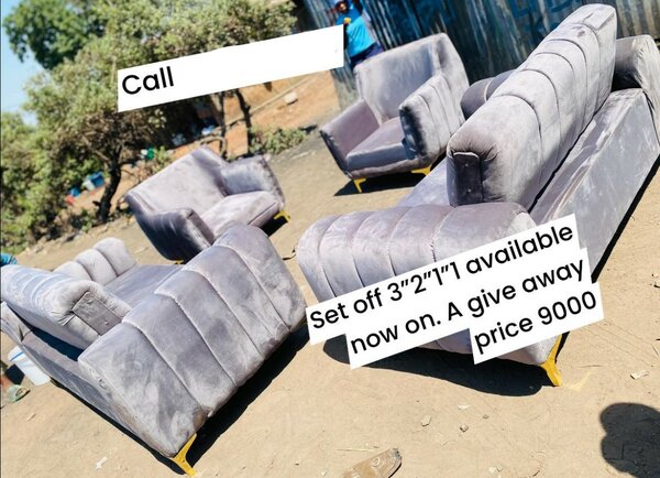 Set of beautiful soft home furniture