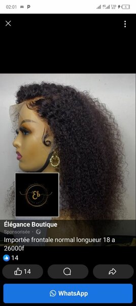 Perruque nouveau sortie pour l