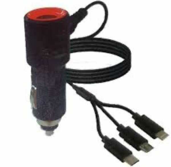 Chargeur voiture 3-en-1 rapide