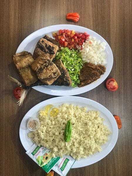 Garba avec attiéké de Dabou