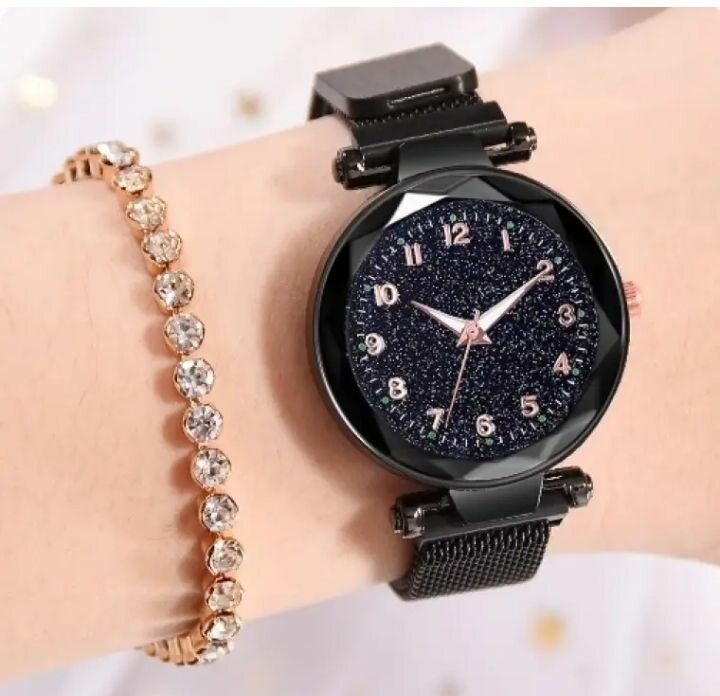 Magnetic watch for ladies