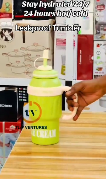 Thermos, keeps warm/cold for up to 24 hours