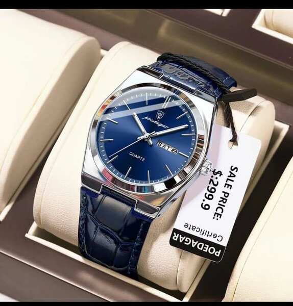 montre en cuir véritable **Marque : POEDAGAR**