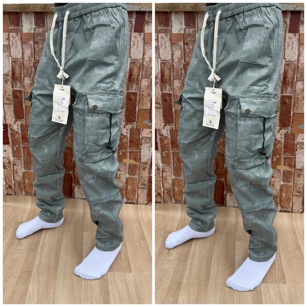 Pantalon cargo homme kaki