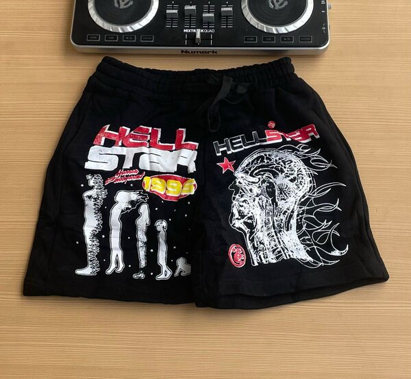 Casual picture cotton shorts