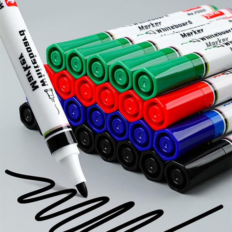 Lot de 12 marqueurs effaçables