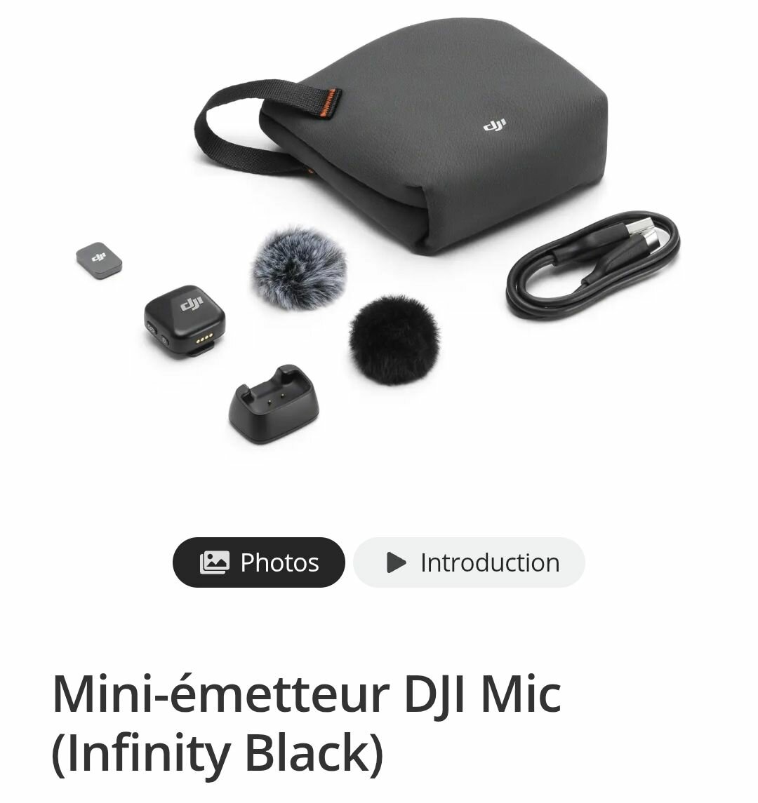 Émetteur sans fil DJI Mic