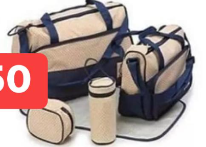 set of bags for mommy blue