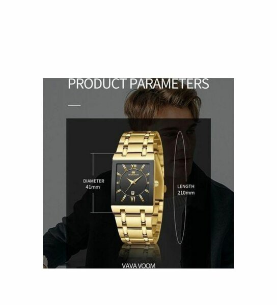 Montre VAVA VOOM dorée étanche