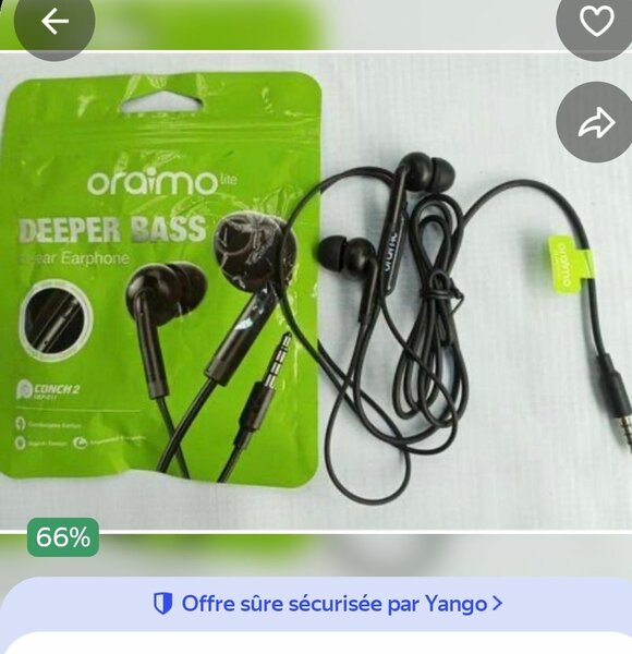 Écouteurs Bass Oraimo