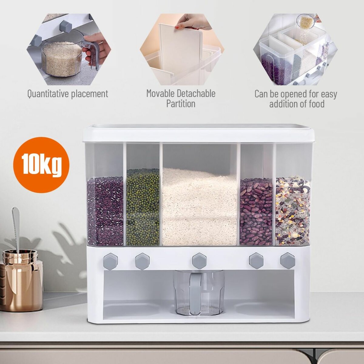 Boîte de arrangement pour céréales.