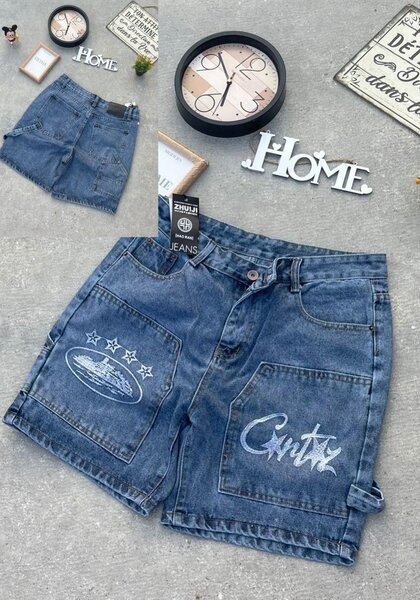 Shorts en Jean avec Broderie