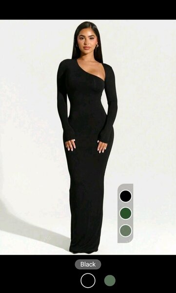 Robe Longue Élégante Asymétrique