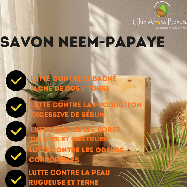 Savon du corps au neem-papaye