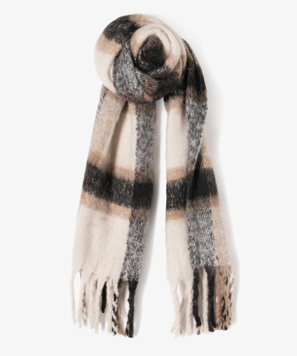 Écharpe cosy à franges