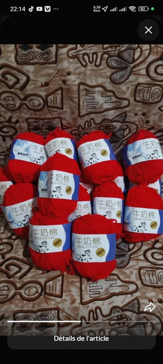 Lol de 10 laine coton