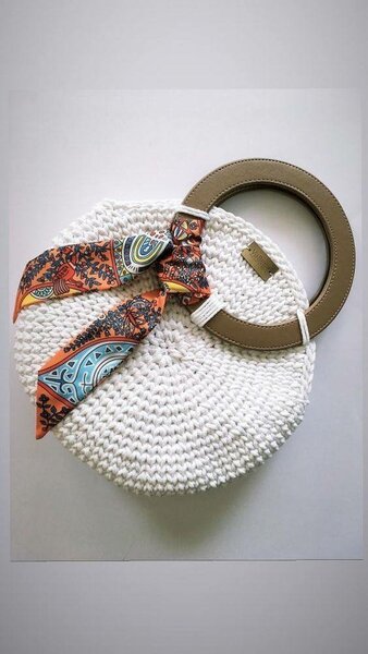 Sac en crochet élégant femme
