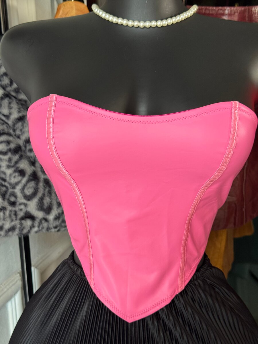 Bustier rose élégant