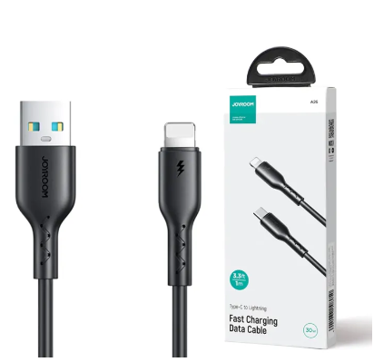 Joyroom Sa26-al3 Flash-charge Series 3a Fast Charging Data Cable (usb-a To Lightning) 1m-black