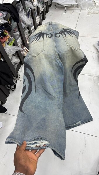 Jean denim rétro stylé