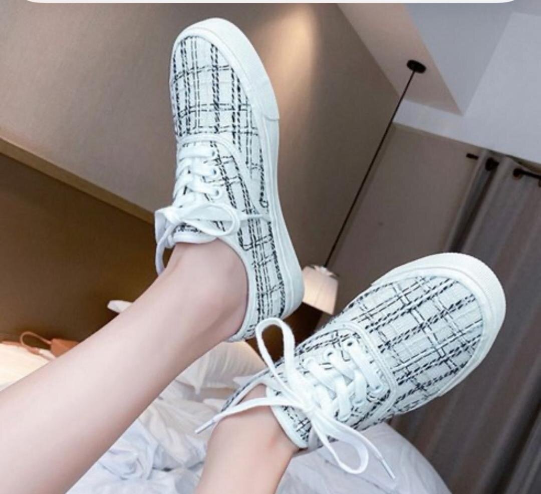 Vans  en toile motif carreaux