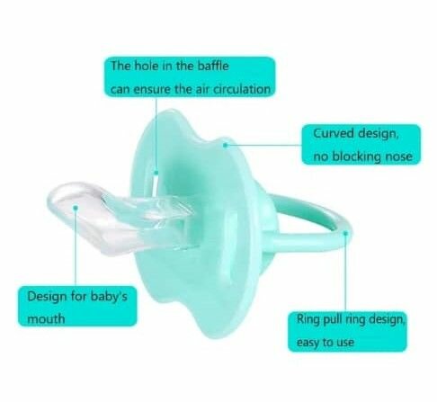 Sucette Bébé Colore avec Chaîne