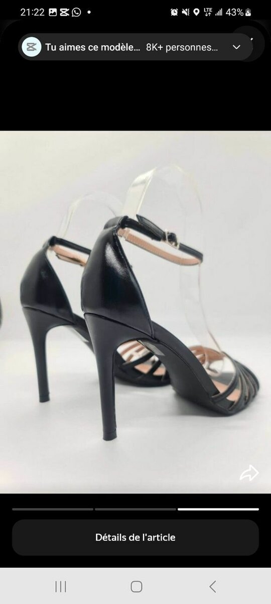 Sandales compensées rouges élégantes