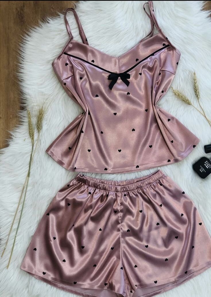 Ensemble Pyjama Satin Féminin