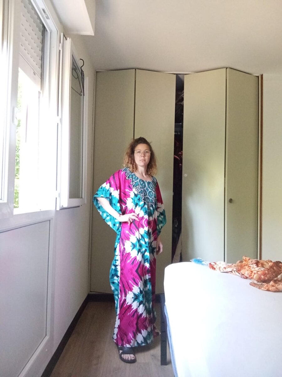 Robe longue ethnique femme