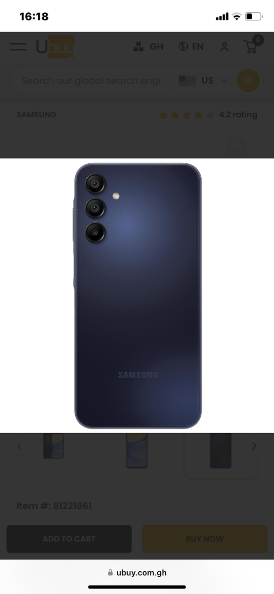 SAMSUNG Galaxy A15 5G 128GB, 6.5", GSM Unlocked, Internation