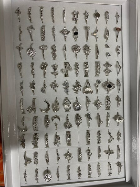 Bagues élégantes en argent et or