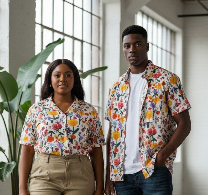 Chemise mandala unisex