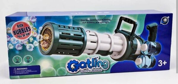 Pistolet à bulles électrique Gatling