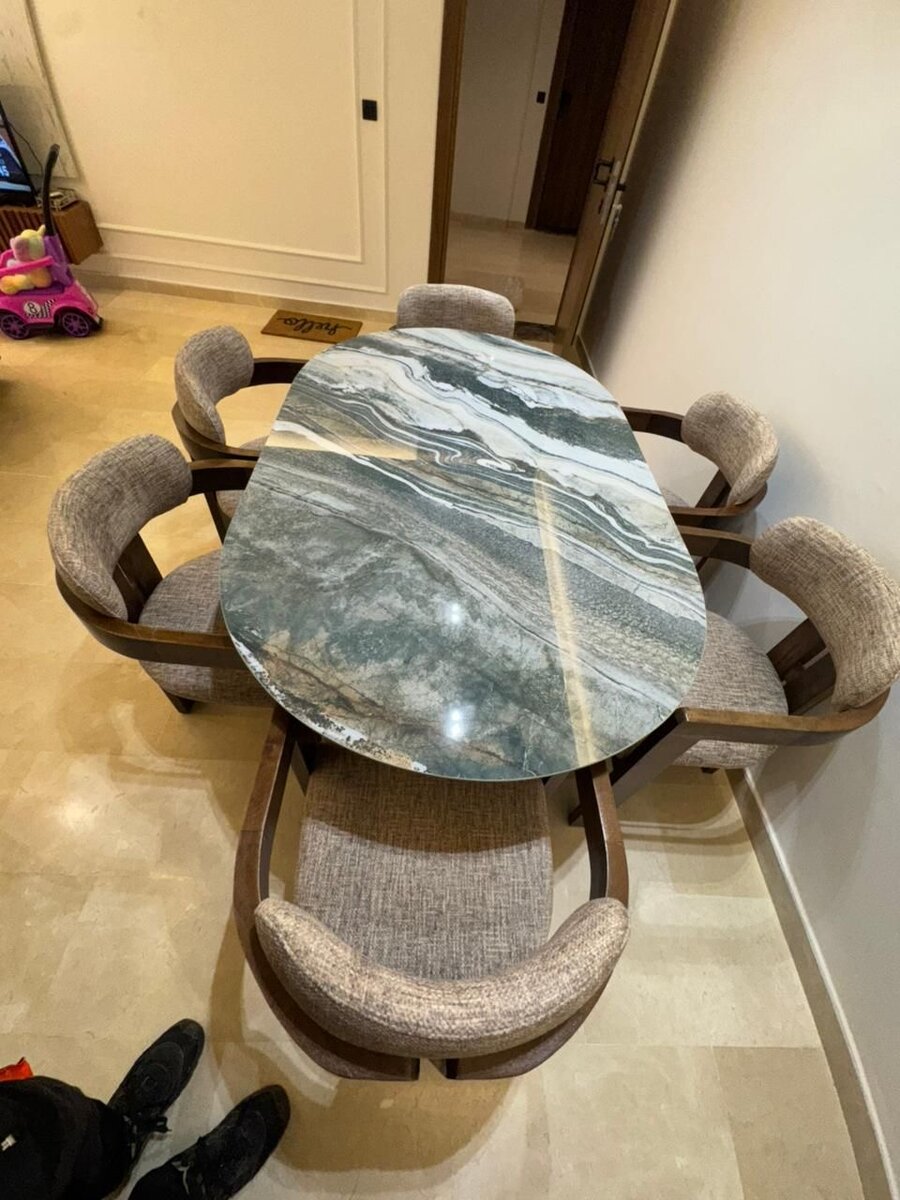 Table à manger en marbre élégant