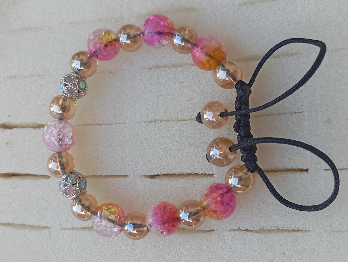 Bracelet perles colorées