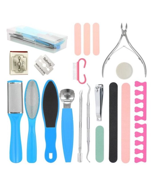 20 PCS Pedicure Set Foot Sharpener Set Nail File Foot Rubbin