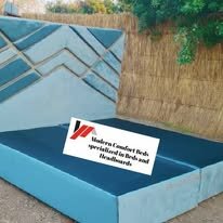 custom made bed with a high base