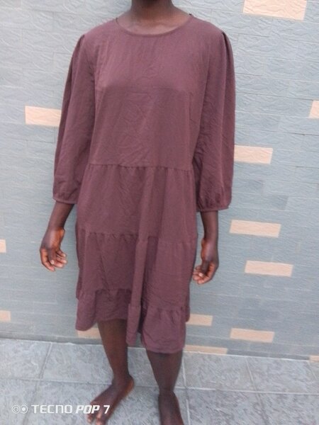 Robe ample marron