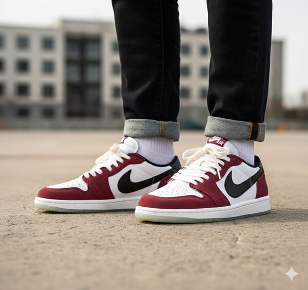 Baskets Nike homme rouge et blanc
