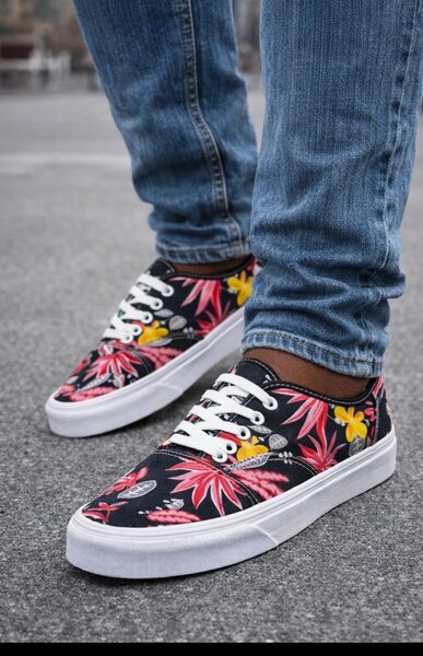 Sneakers à motif floral