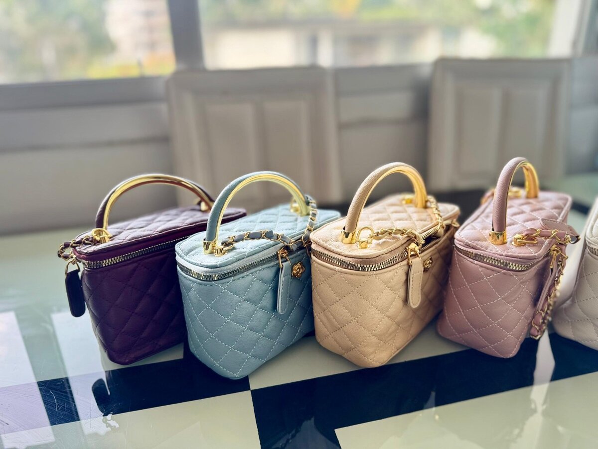 Sacs à main en cuir matelassé