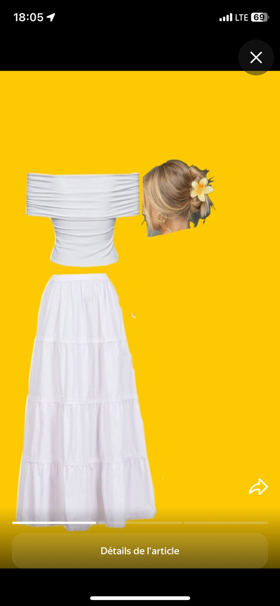 Ensemble Jupe Top Été