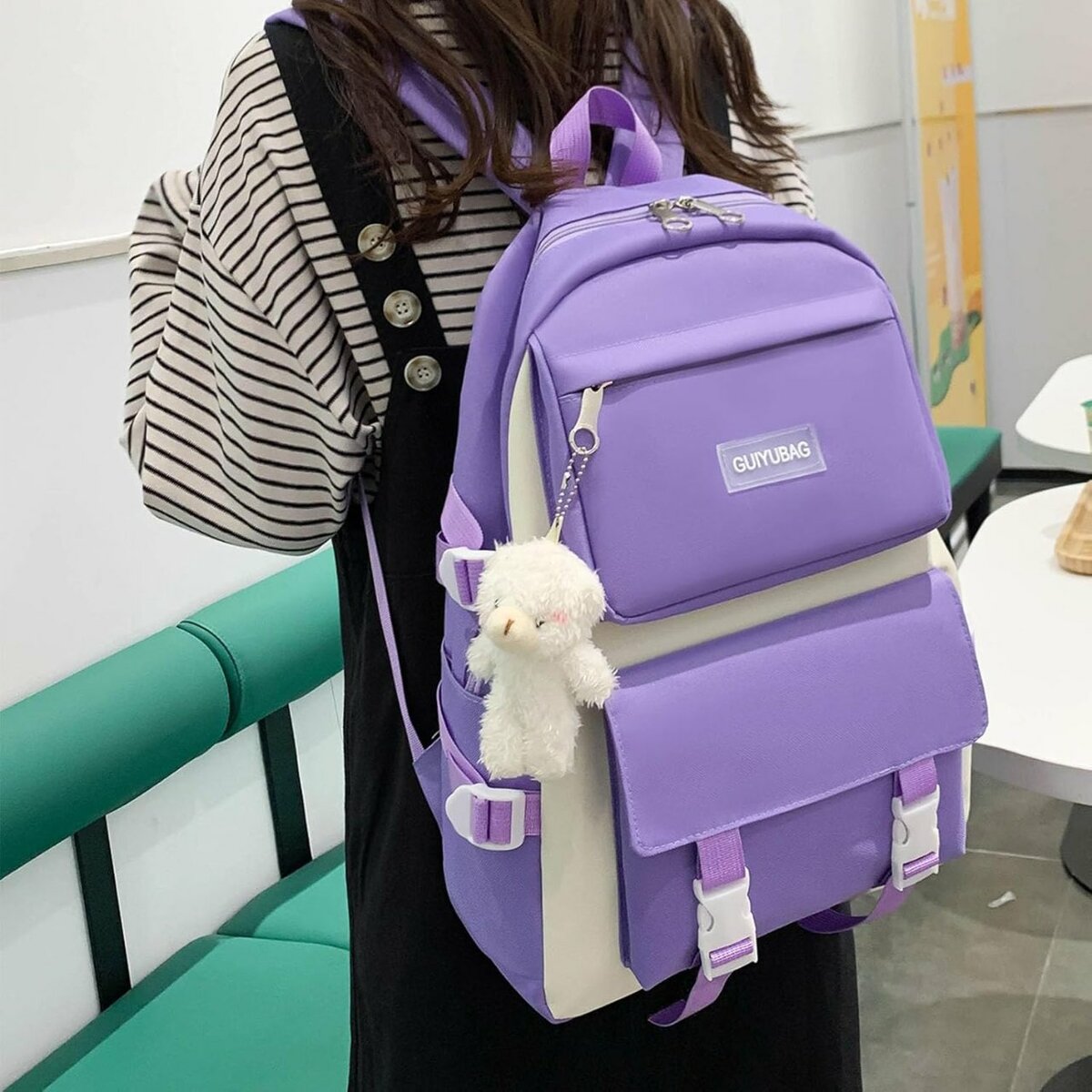 Sac à dos violet tendance