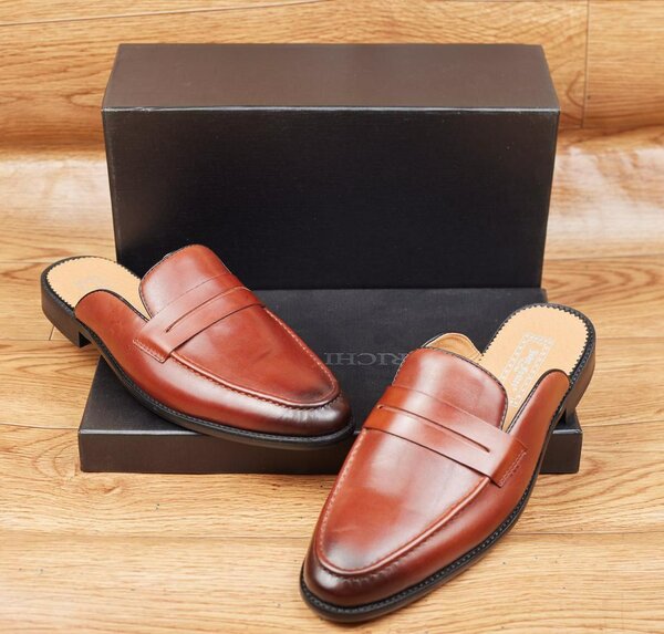 Mocassins en cuir homme