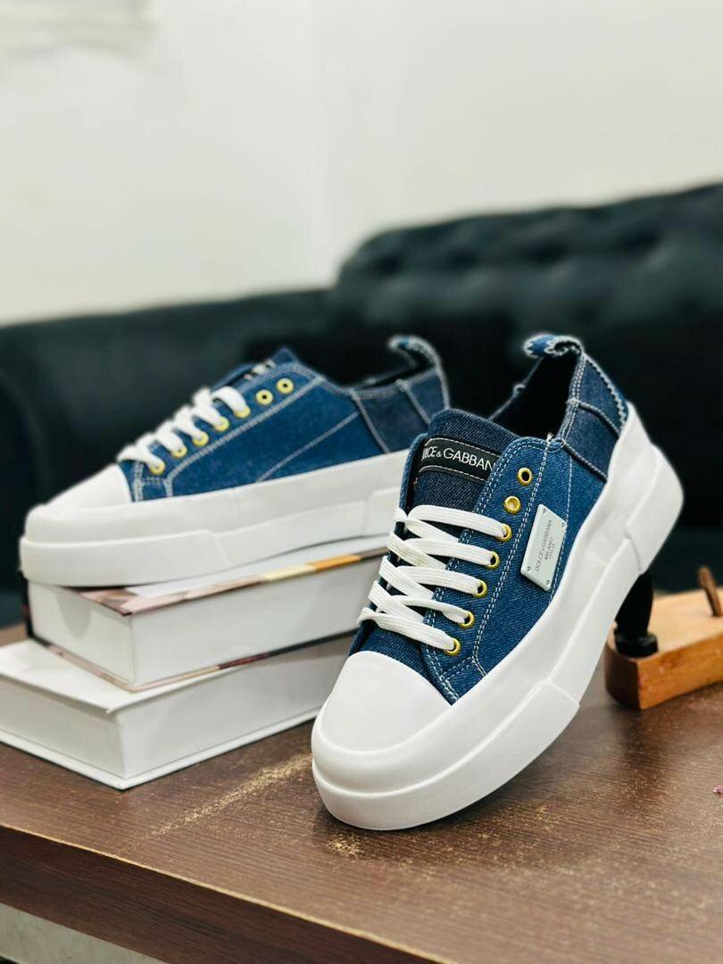 Baskets en jean tendance