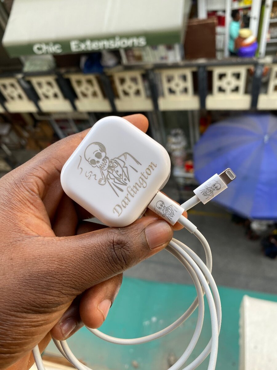 Customized iPhone chargers