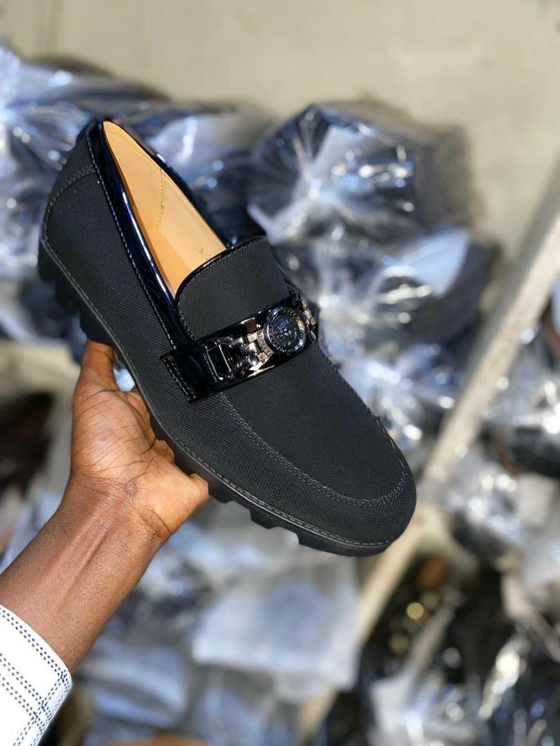 Black Leather shoe for Men