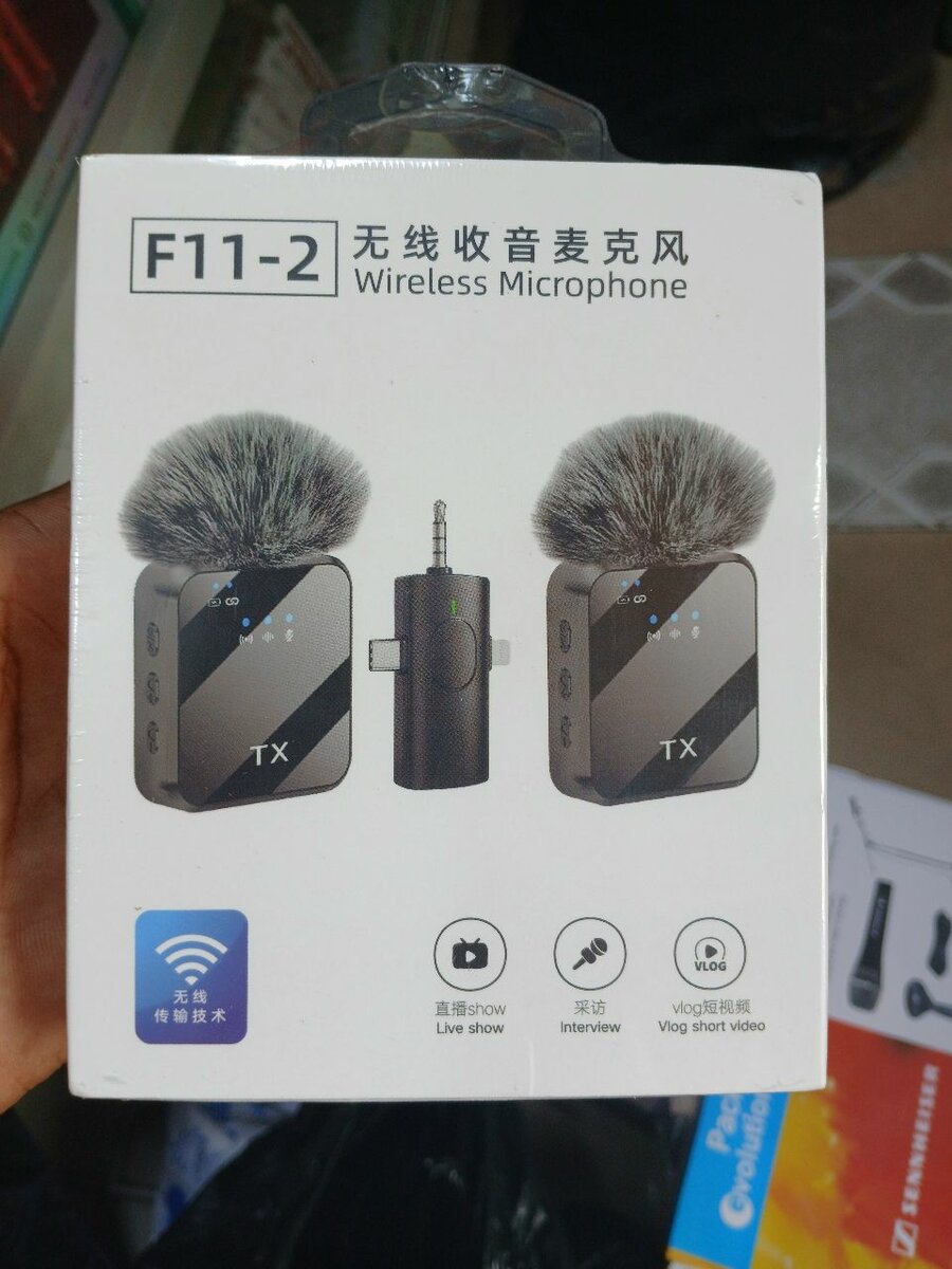 2 Microphones sans fil F11-2