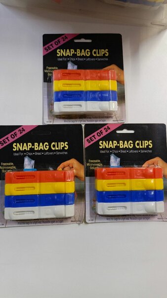 Clips à sacs colorés (24)